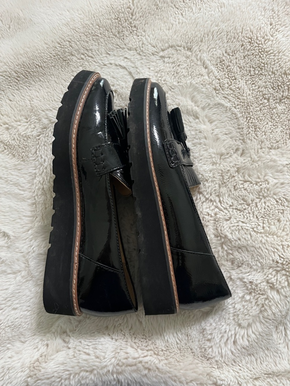 Naturalizer Black Patent Tassel Penny Loafers - Picture 4 of 6